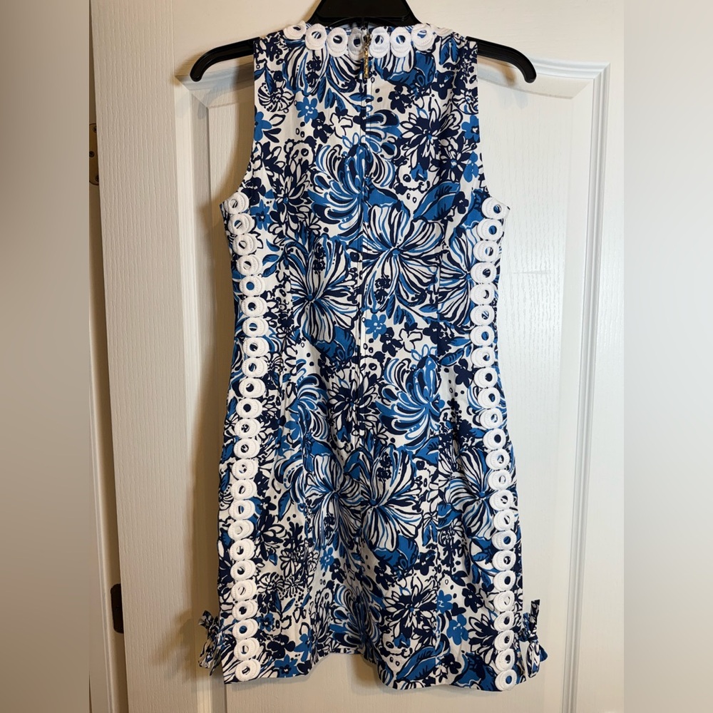Lilly Pulitzer Blue Halter Sheath Mini Dress - Picture 2 of 9